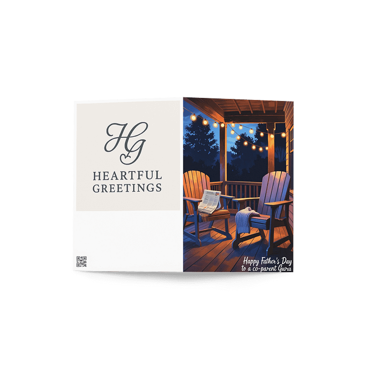 Co-Parent Birthday card - Friendly exes - Blank inside product image (2)