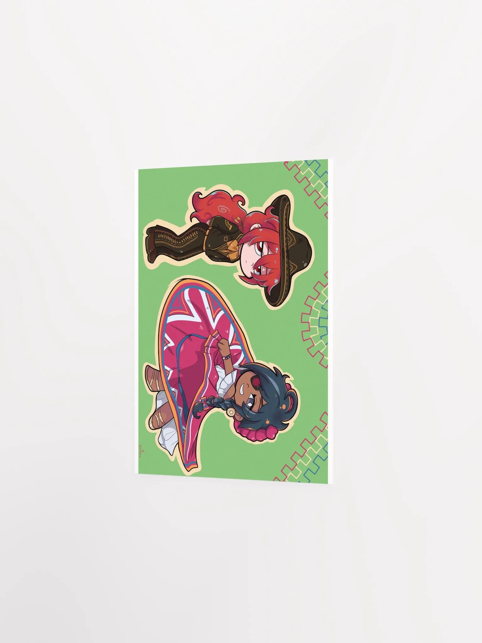 Mexican Pride Diluc & Kaeya Print (Genshin Impact) product image (2)