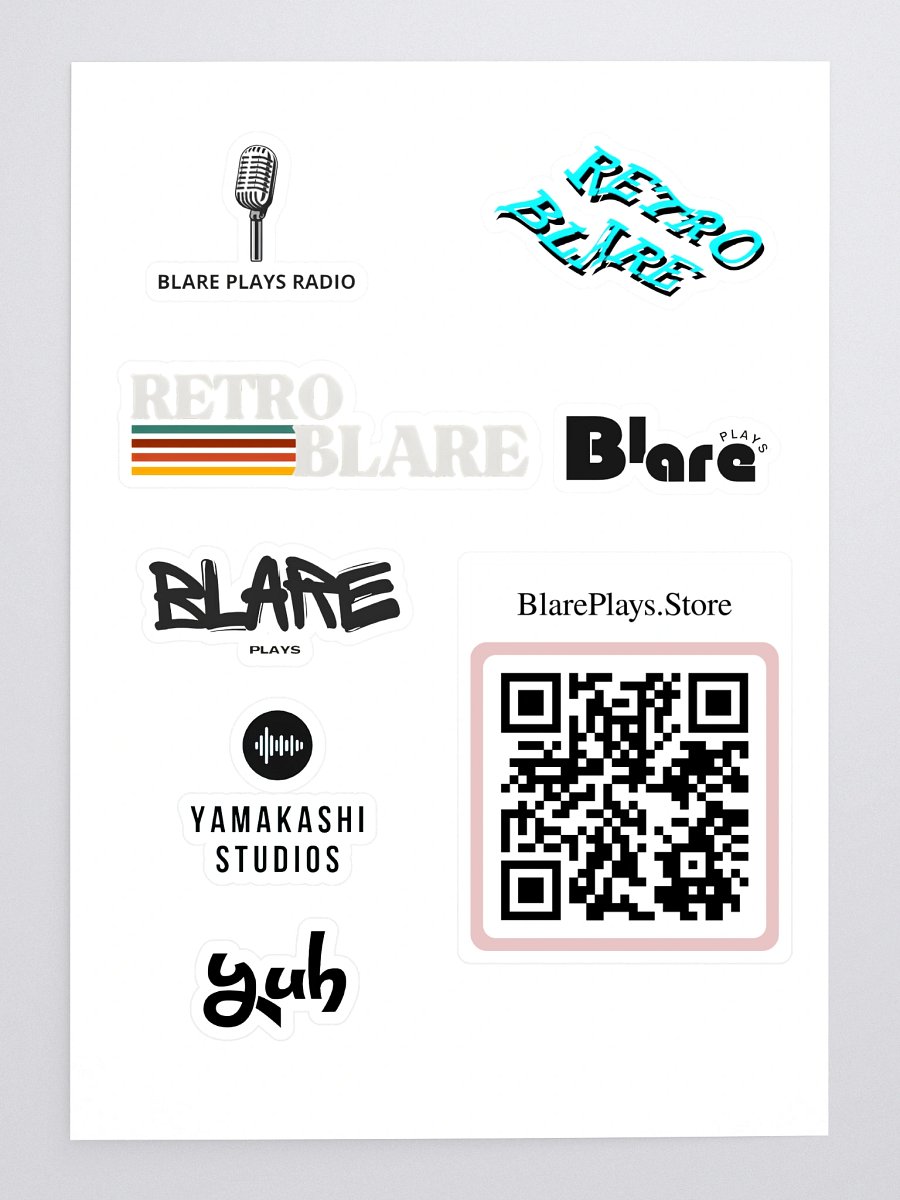 Retro Blare Kiss Cut Sticker Sheet product image (3)