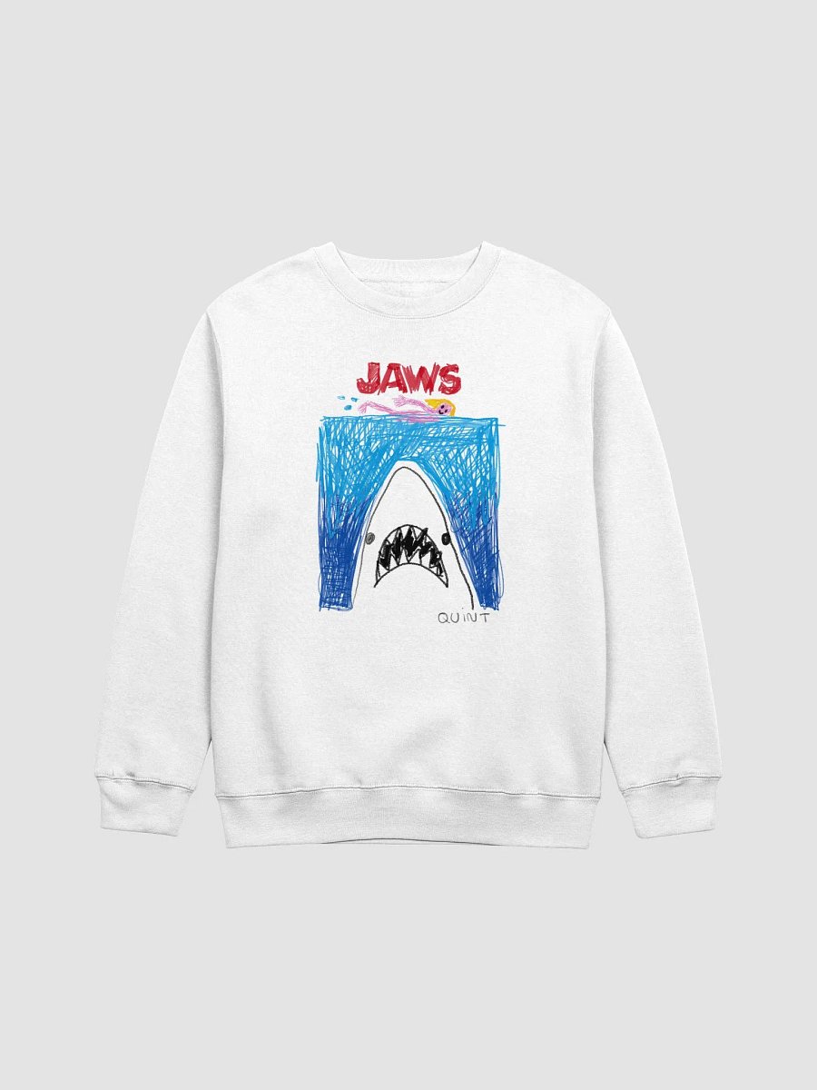 🦈 "JAWS" CreepyKids Horror Unisex Sweater Art Print 💀 product image (1)