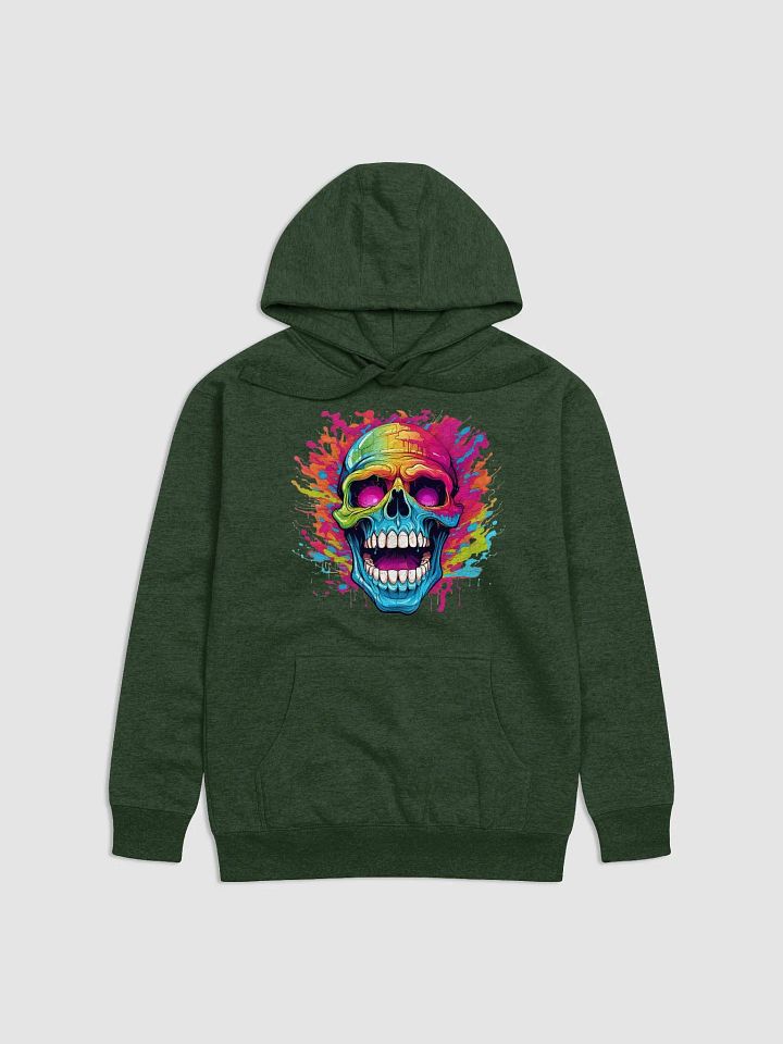 Colorful skull with bandana hat and colorful paint spots product image (3)