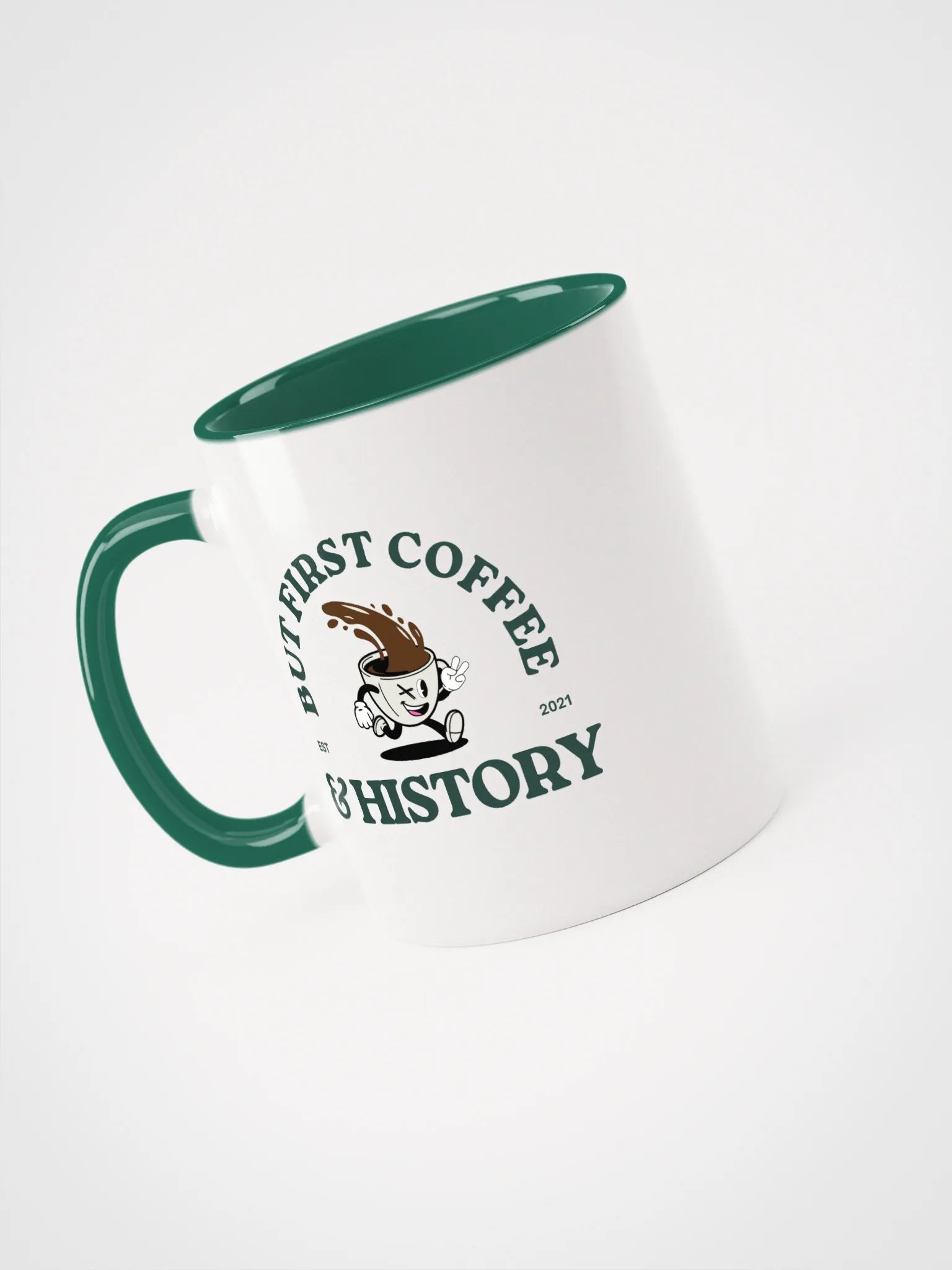 History & Coffee Colorful Ceramic Mug product image (13)
