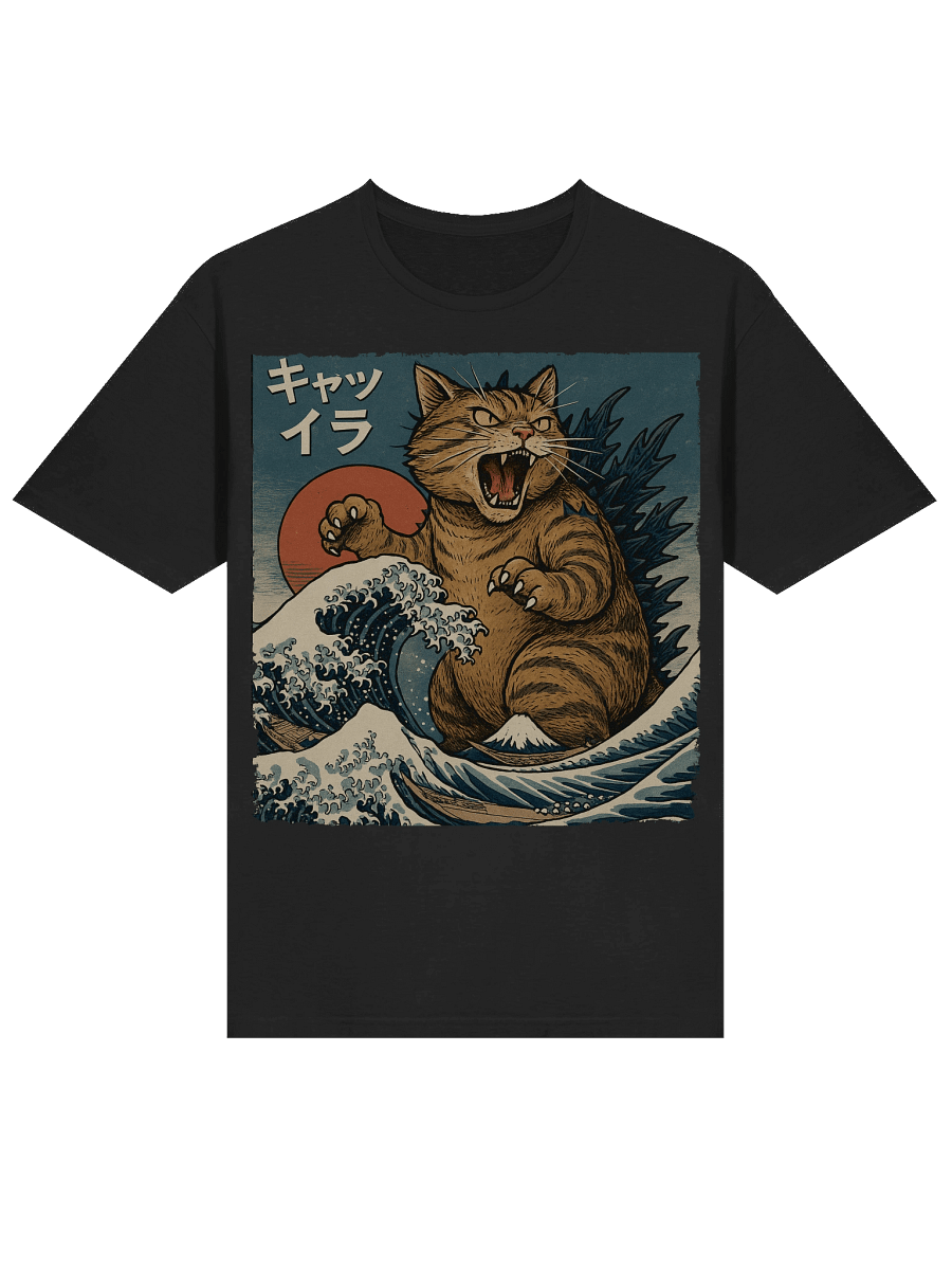 Catzilla Japanese Art T-Shirt product image (15)