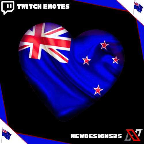 New Zealand Animated Heart Emote product image (1)