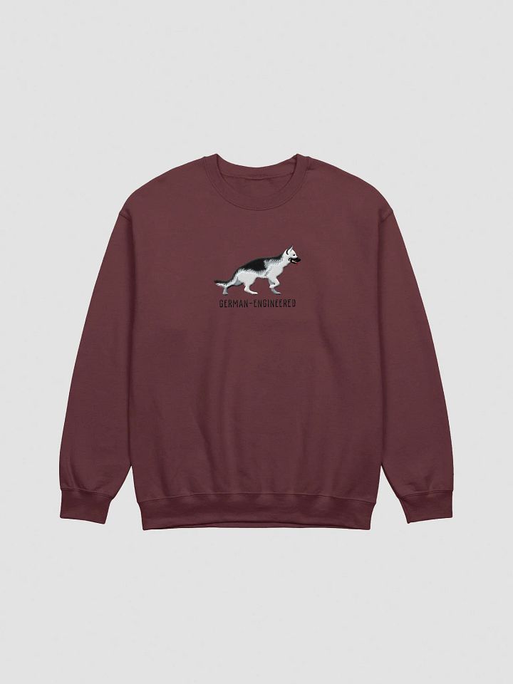 German-Engineered Sweatshirt (Embroidered) of a German Shepherd(Silver) product image (5)