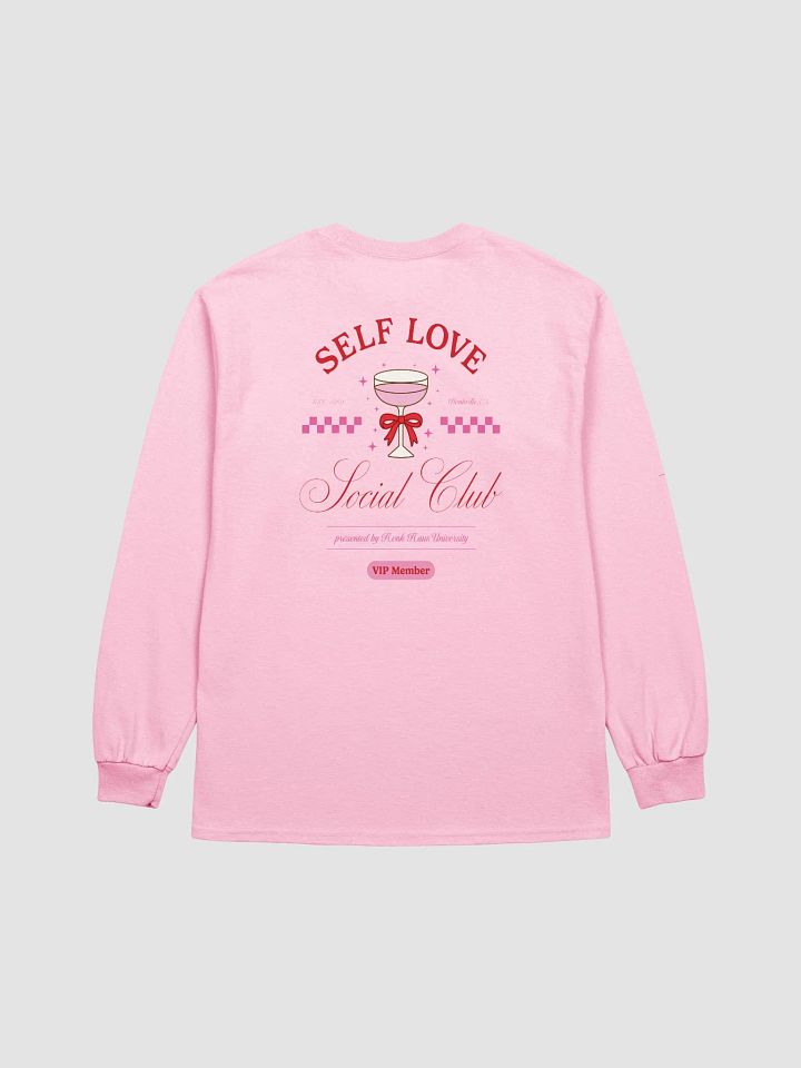 self love club printed long sleeve [red lettering] product image (2)