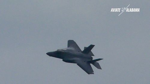 F-35 piloted by @machkluesner at @atlantaairshow produced by @airdotshow