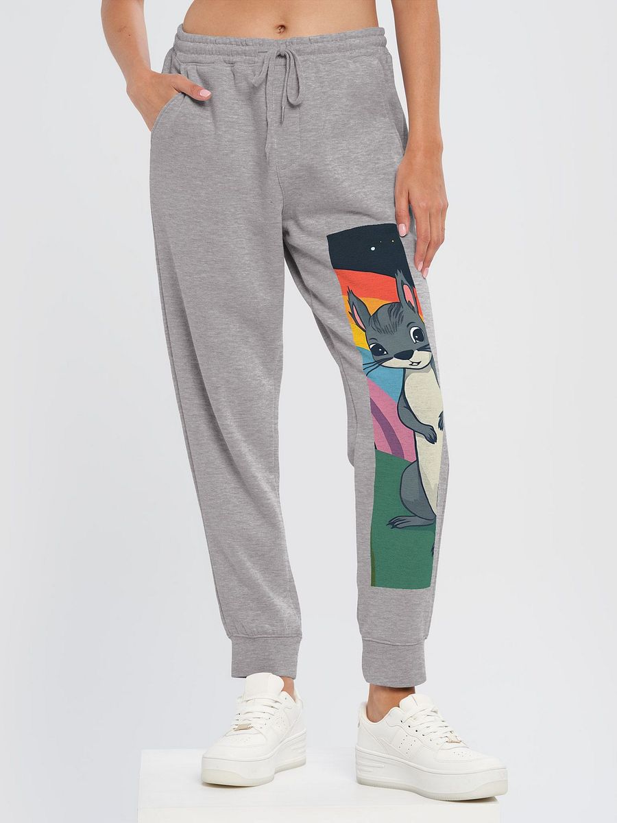 Rainbow Squirrel Relaxed Fleece Joggers product image (6)