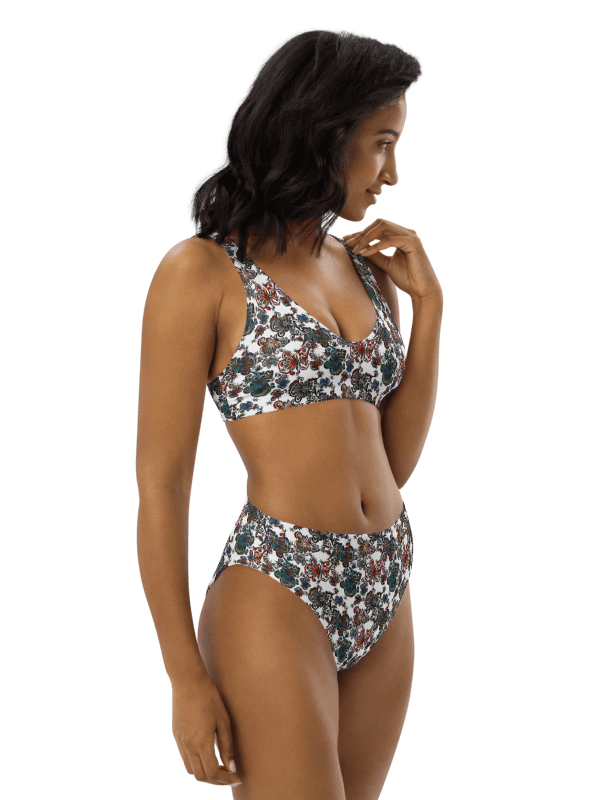 Mysterious Flowers | Recycled High Waisted Bikini product image (4)