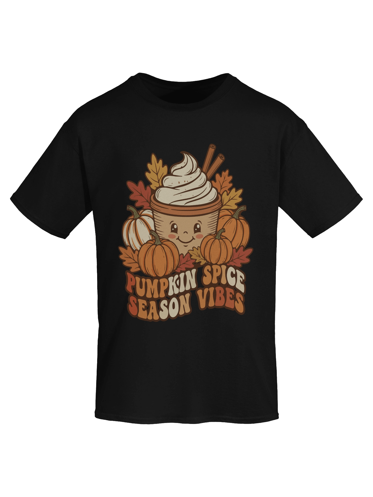 Pumpkin Spice Season Vibes Shirt | Cute Fall Coffee Lover Tee product image (7)