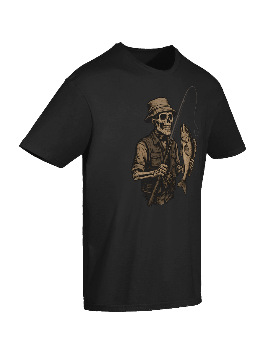 Skeleton Fishing T-Shirt – Bass Fisherman Graphic Tee for Anglers product image (20)