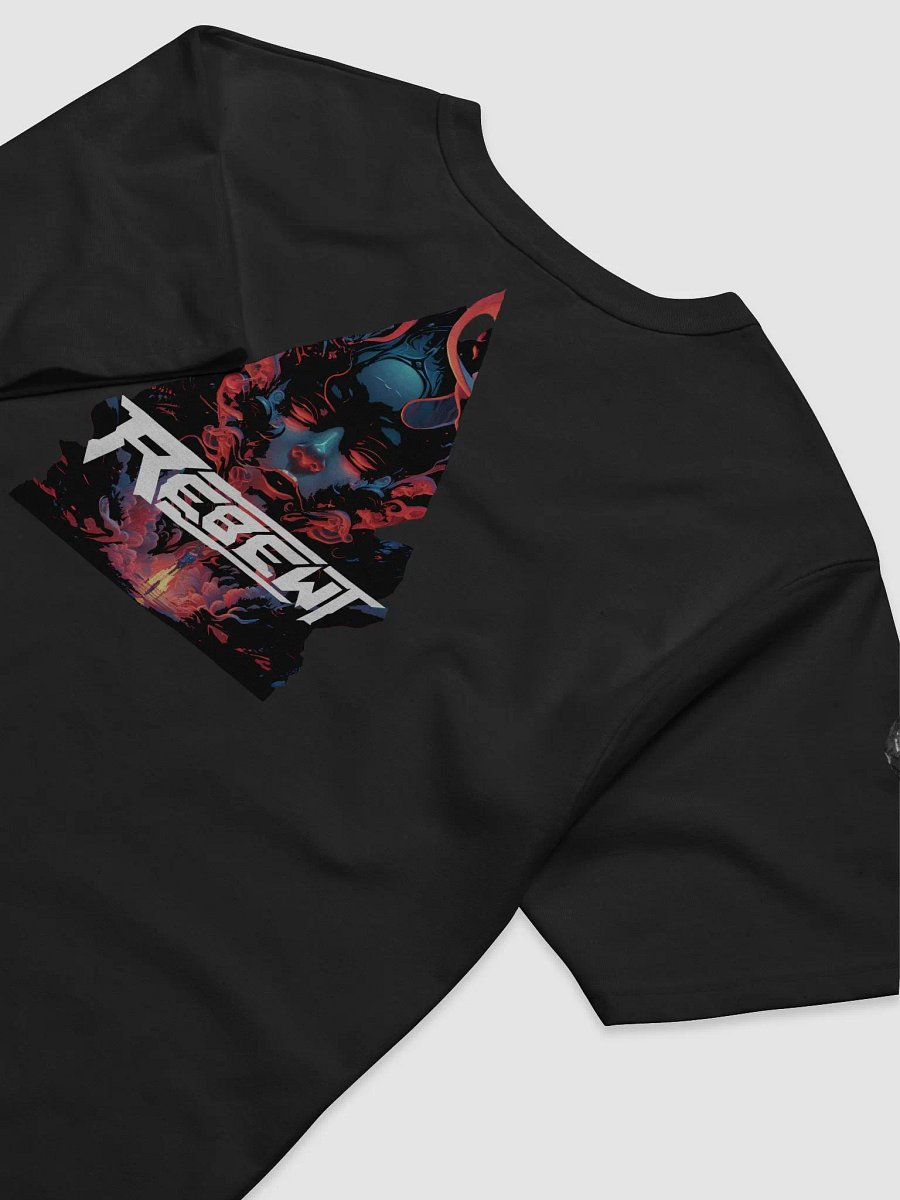 Full design logo with Rebewt white logo in front, small alien on arm. product image (8)
