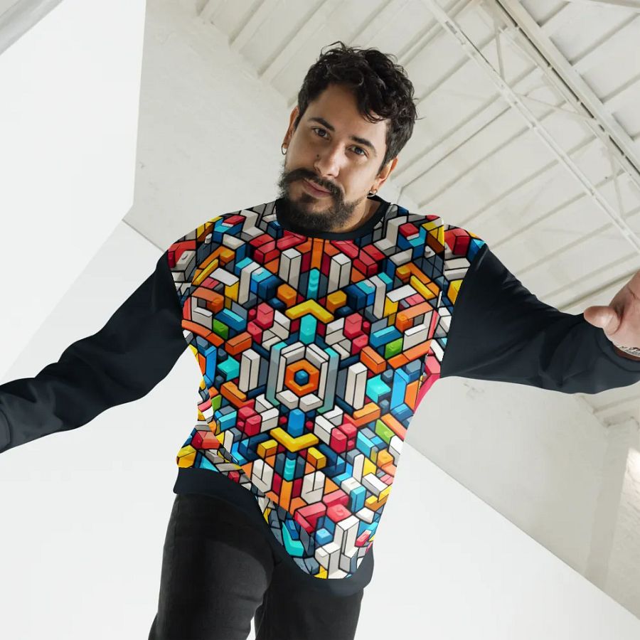 Brick Pattern Unisex Sweatshirt product image (3)