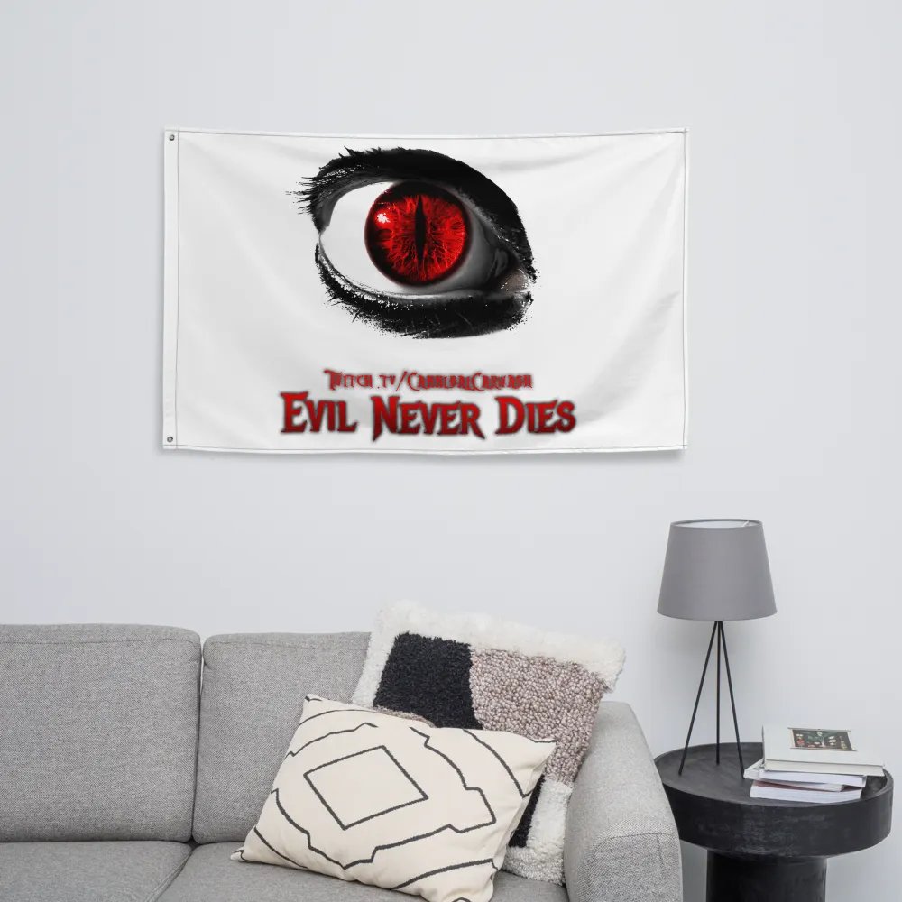 Evil Never Dies Logo Flag product image (8)