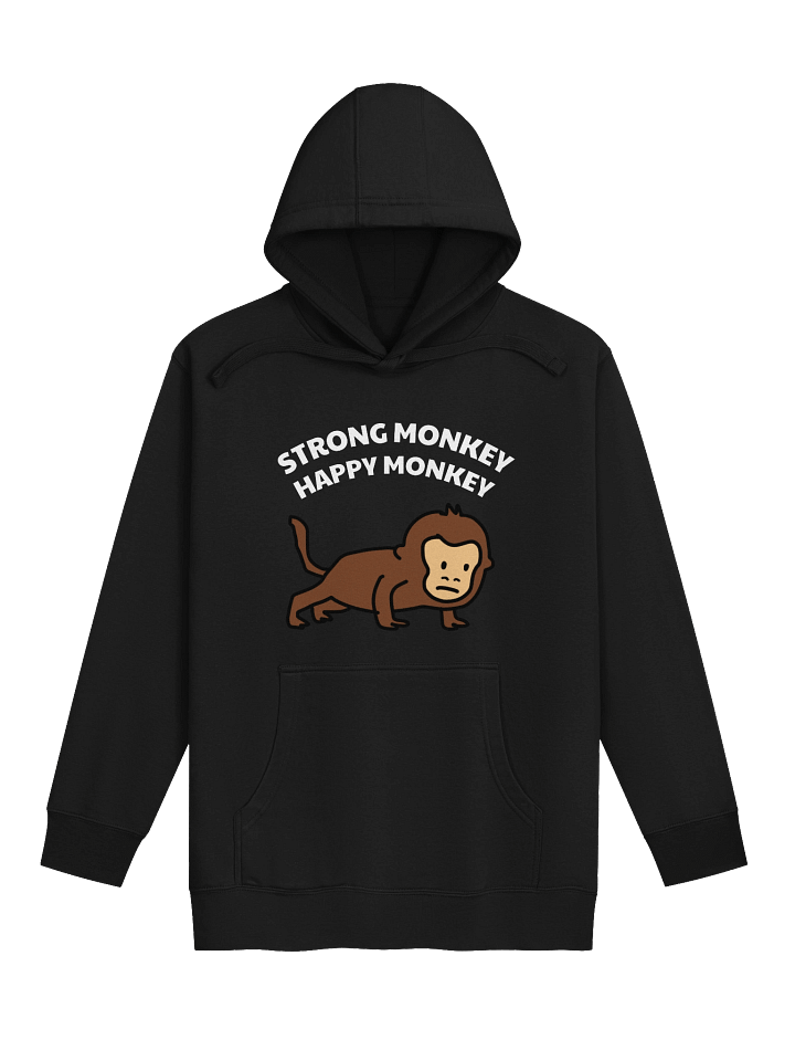 "Strong Monkey, Happy Monkey" Hoodie (Dark Color) product image (1)