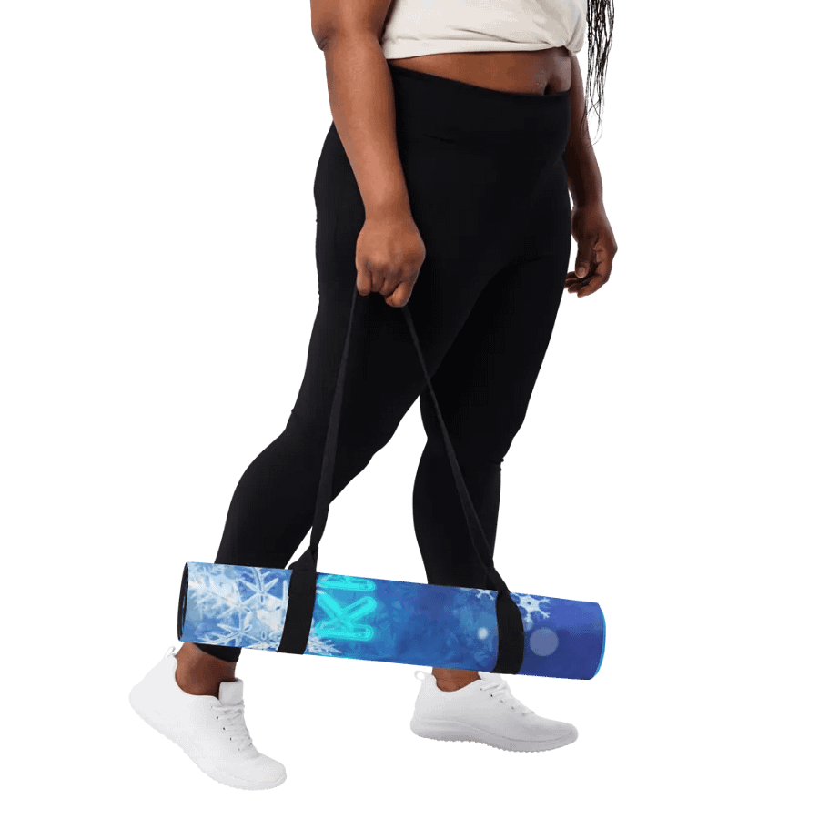 snowflake yoga mat product image (11)