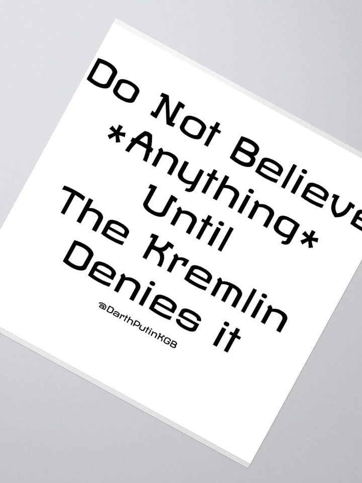 Kremlin denial stickers - No picture product image (4)