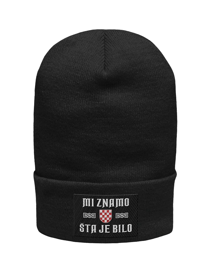 Checkered Shield Cuffed Beanie product image (3)