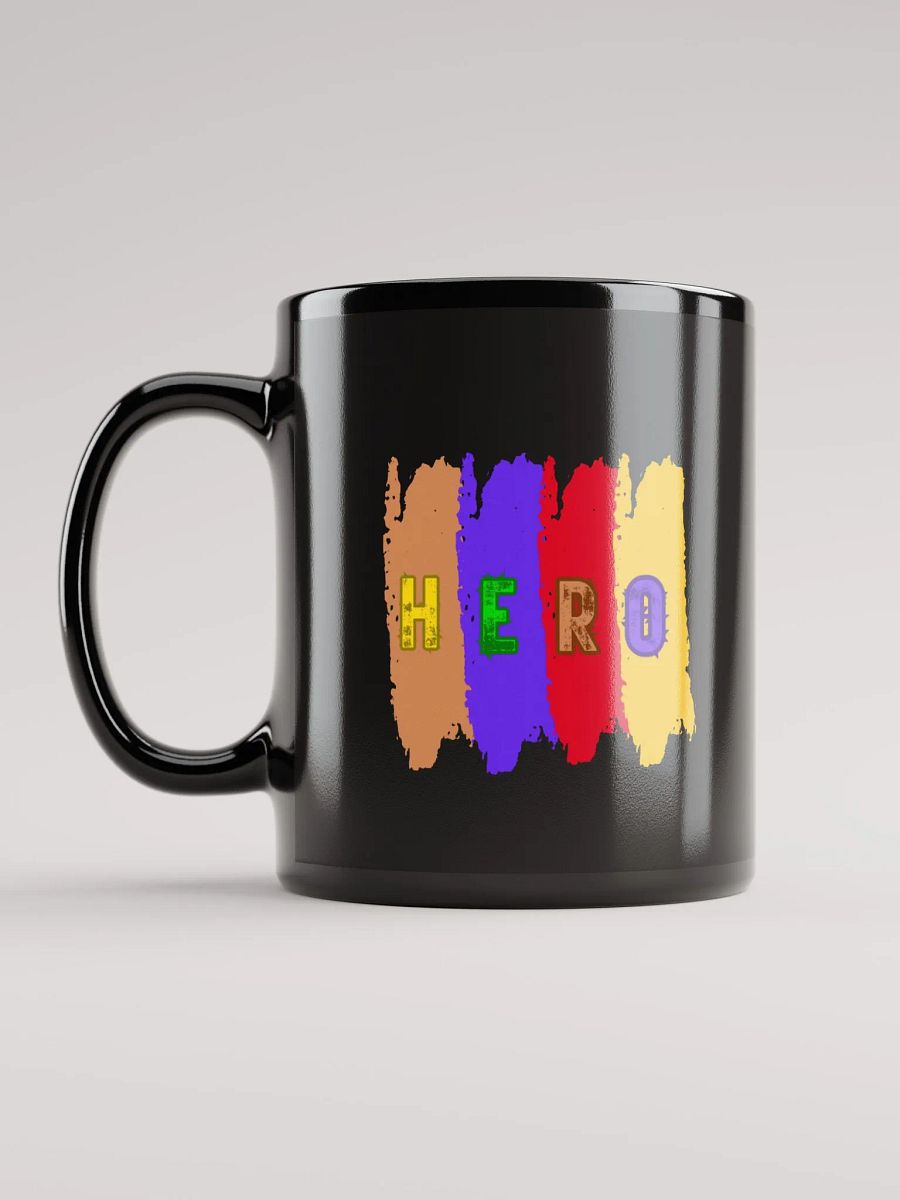 Double HERO Black Glossy Mug product image (11)