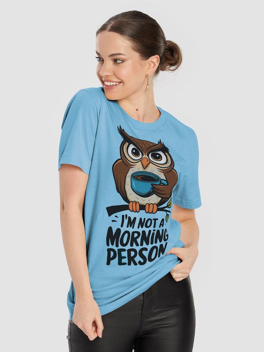 Whimsical Owl Morning Person T-Shirt product image (9)