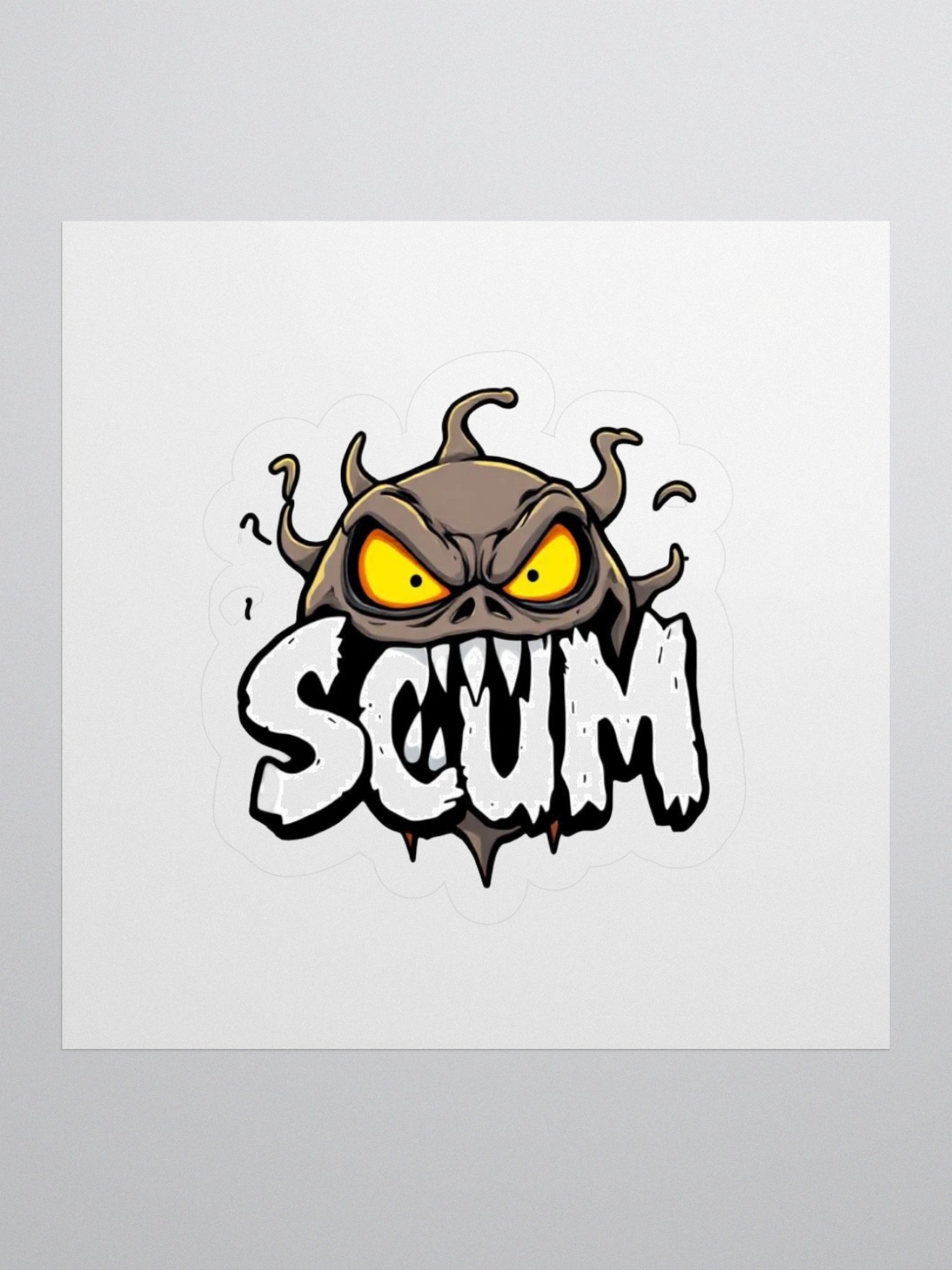 Scum in The Sun kiss cut sticker product image (1)