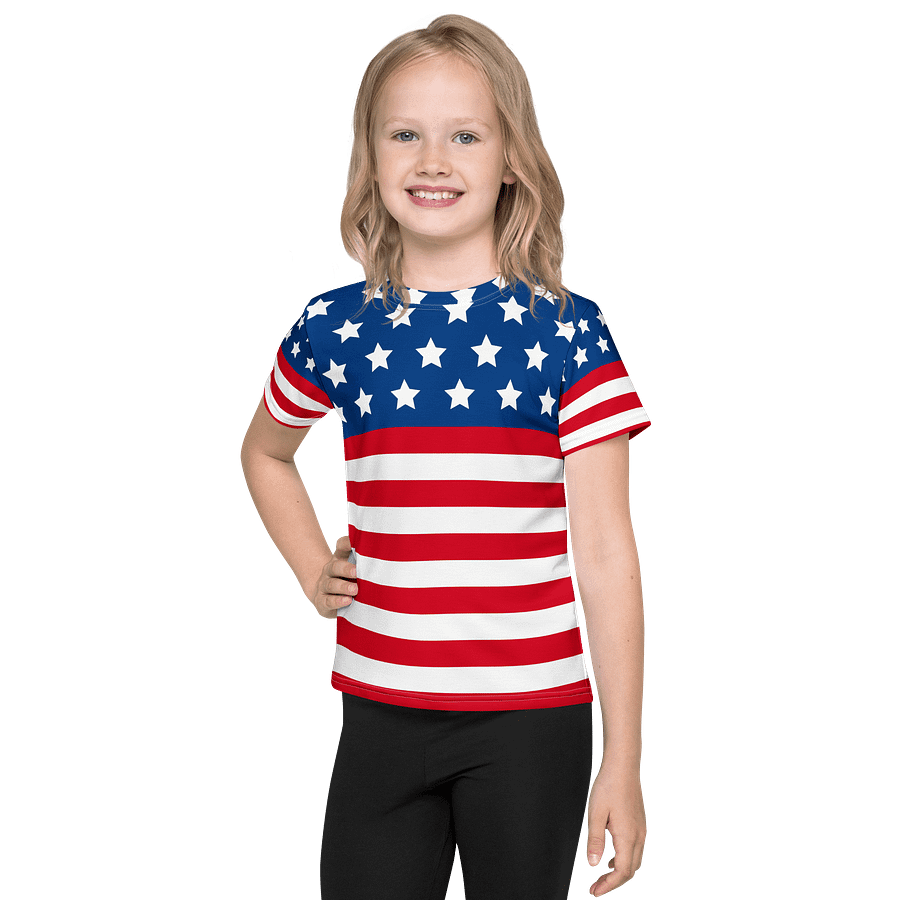 Patriotic Stars & Stripes Kids T-Shirt product image (1)