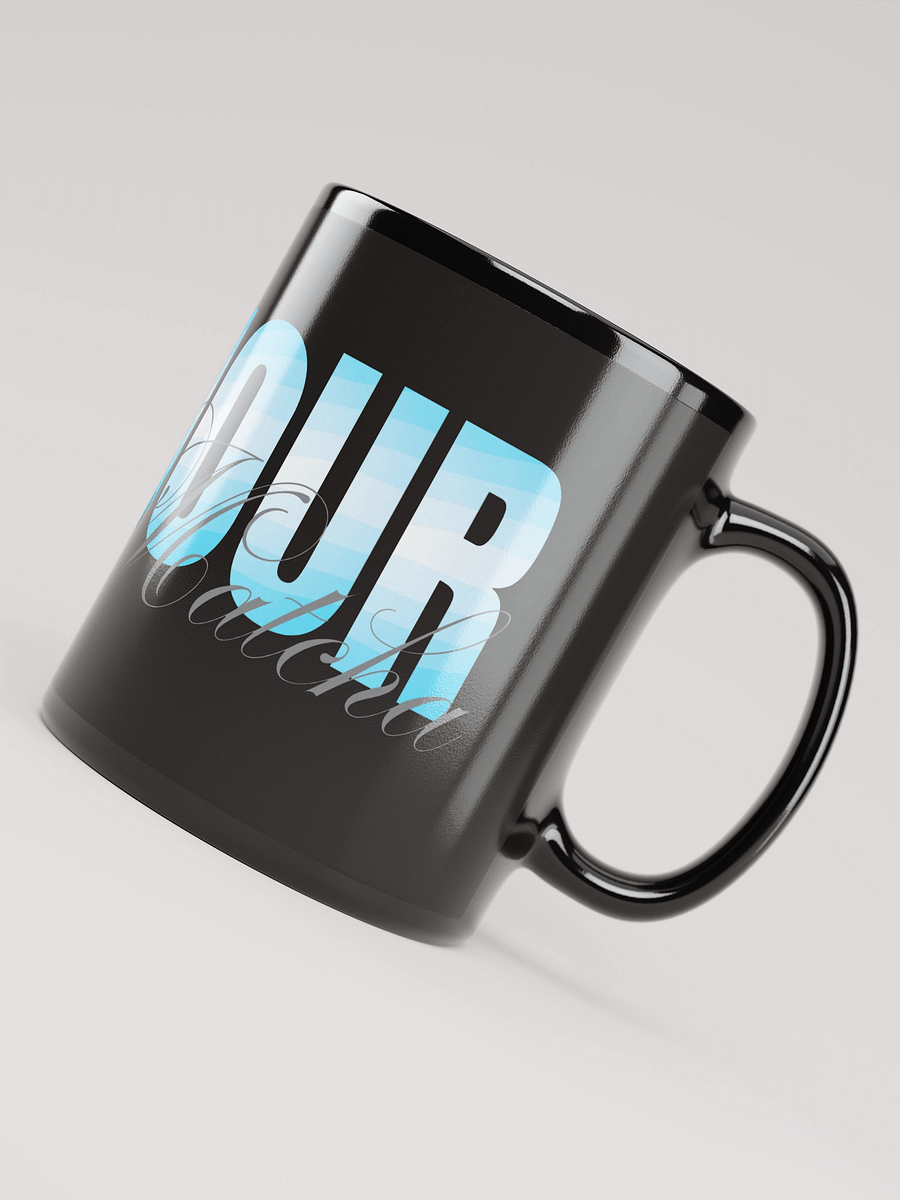 Mug Noir Bonjour Mon Matcha - Cadeau Mug Message Positif product image (4)