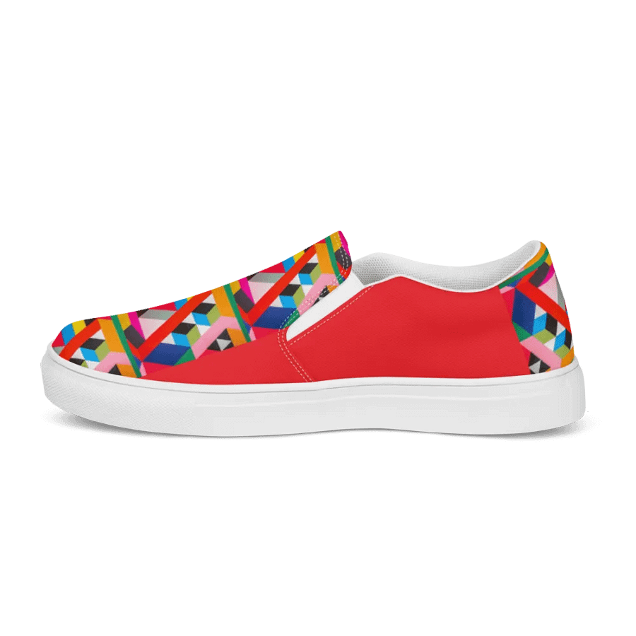 Geometric Men's Canvas Slip On Shoes product image (10)