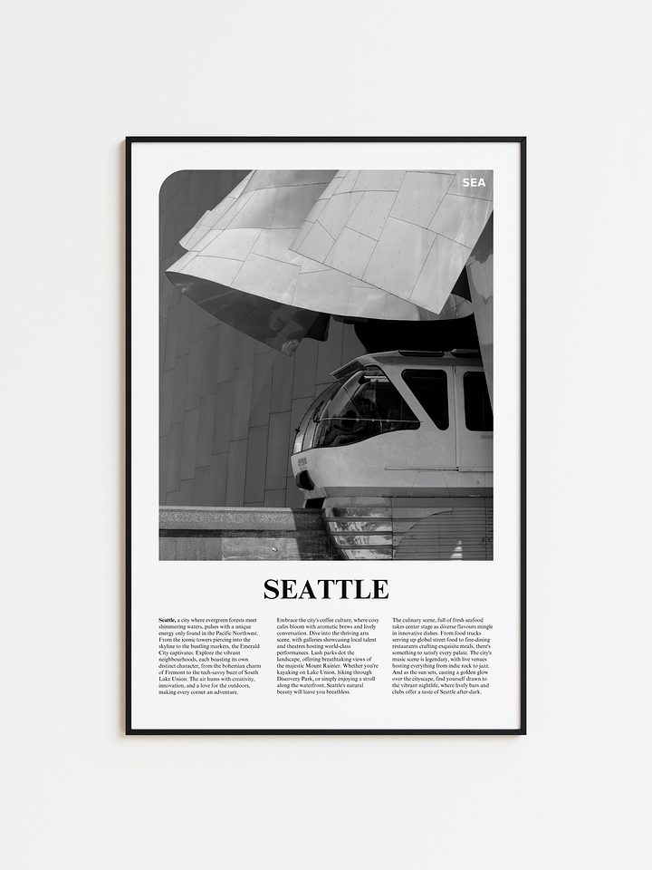 Seattle 04 Newspaper Poster product image (1)