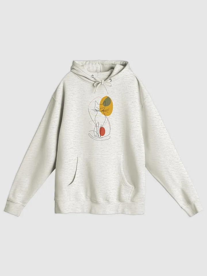 Minimalist Cat Line Art Hoodie – Cozy Gift for Cat Lovers product image (2)