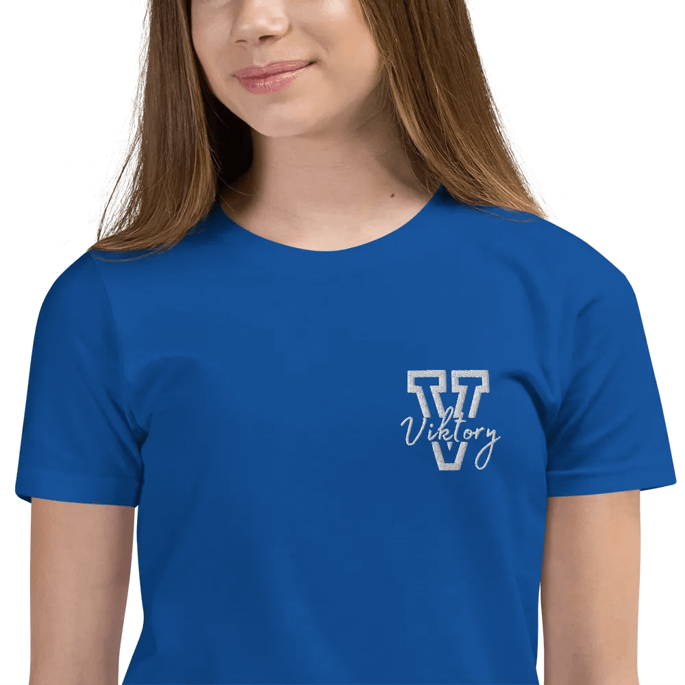 Kids Shirt Blue (white logo) product image (12)