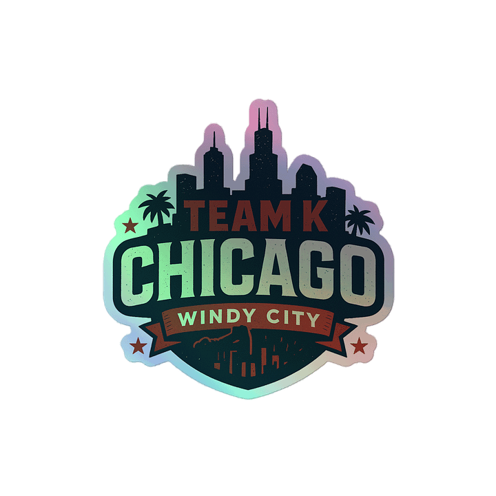Team K Chicago HOLOGRAPHIC" STICKERS product image (2)