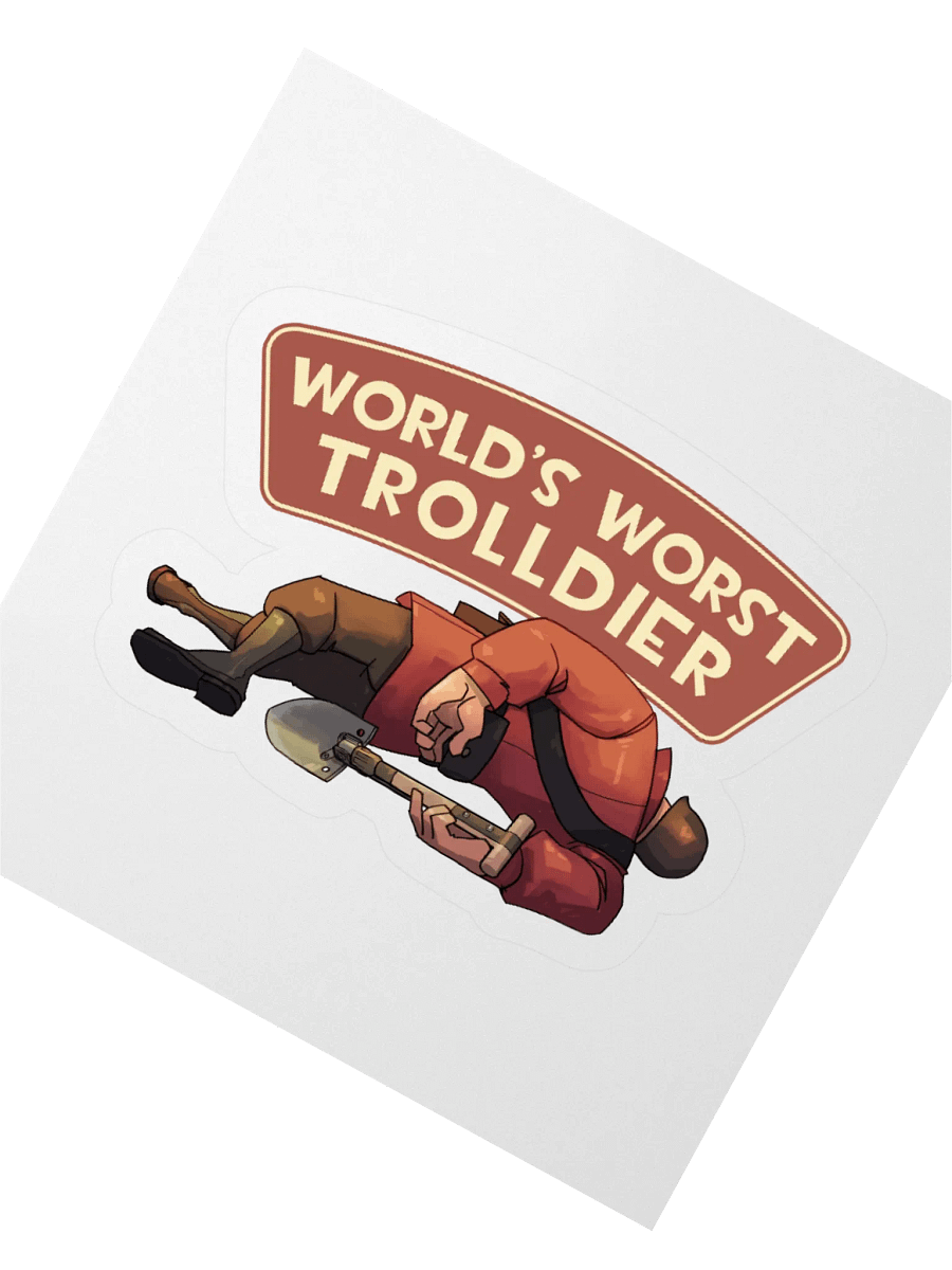 World's Worst Trolldier Sticker product image (4)