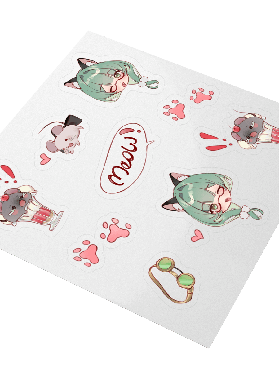 MadCat Playful Paws Sticker Sheet product image (3)