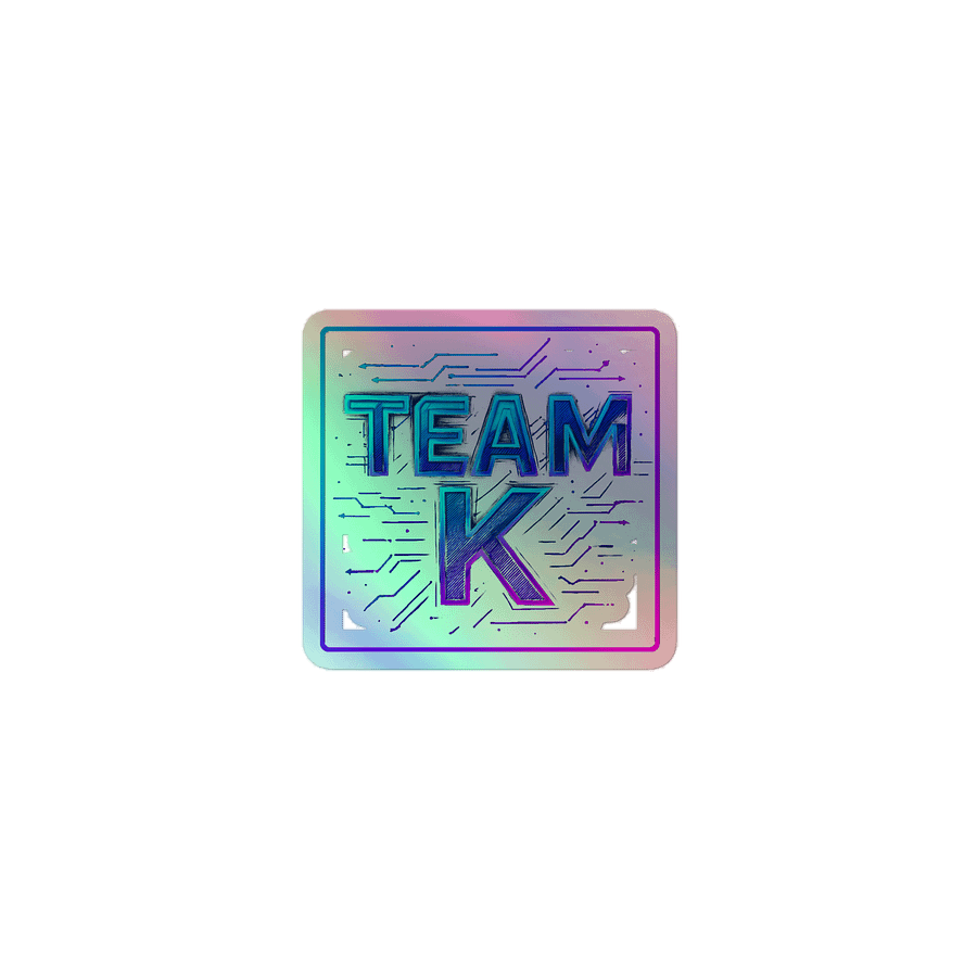 Team K V-11 HOLOGRAPHIC" STICKERS product image (1)