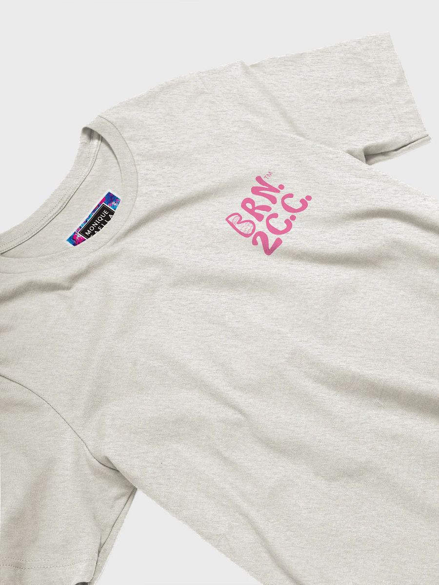 Women's | BOURNE to Cape Cod™ | Supersoft T-Shirt by Bella+Canvas | Brilliant Rose Pink Logo on Light Neutrals product image (26)