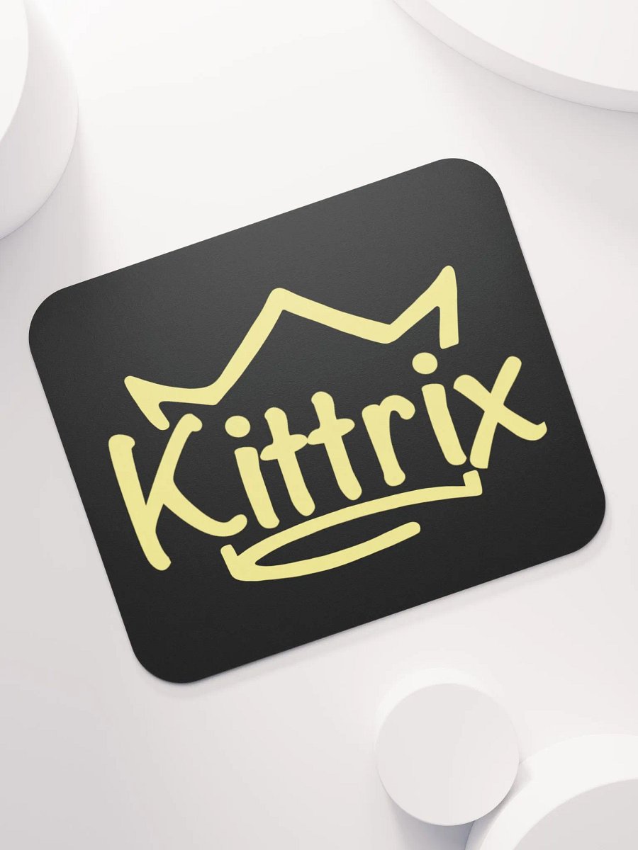 Black & Gold Kittrix Mouse Pad product image (7)