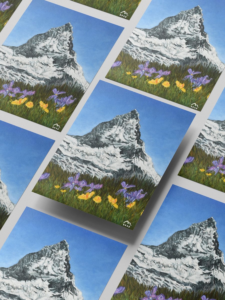 Dainty Flowers by the Matterhorn Art Print product image (7)