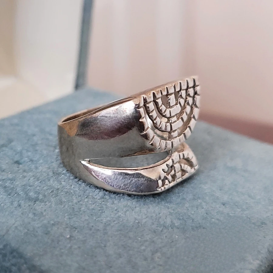 Sterling Silver Menorah Ring product image (2)