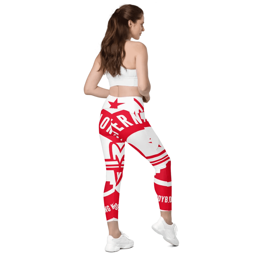 IFBNewsfeed.Org's All-Over Print Crossover Leggings with Pockets product image (8)