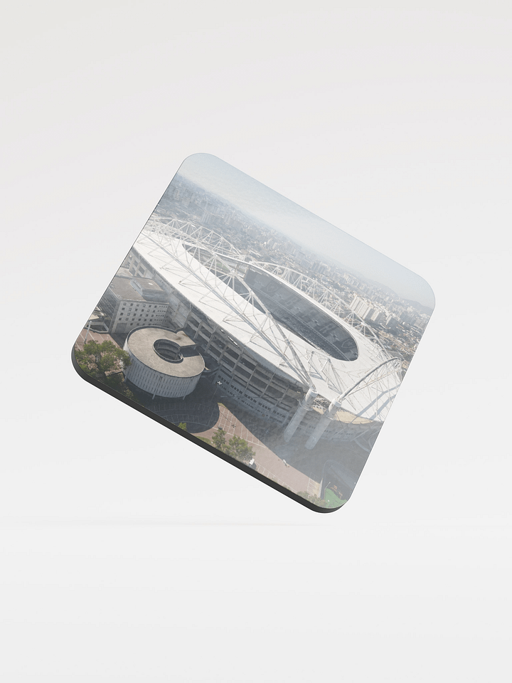 Nilton Santos Stadium – Glossy Cork Coaster /Porta-Copo de Cortiça (EN/BR) product image (1)