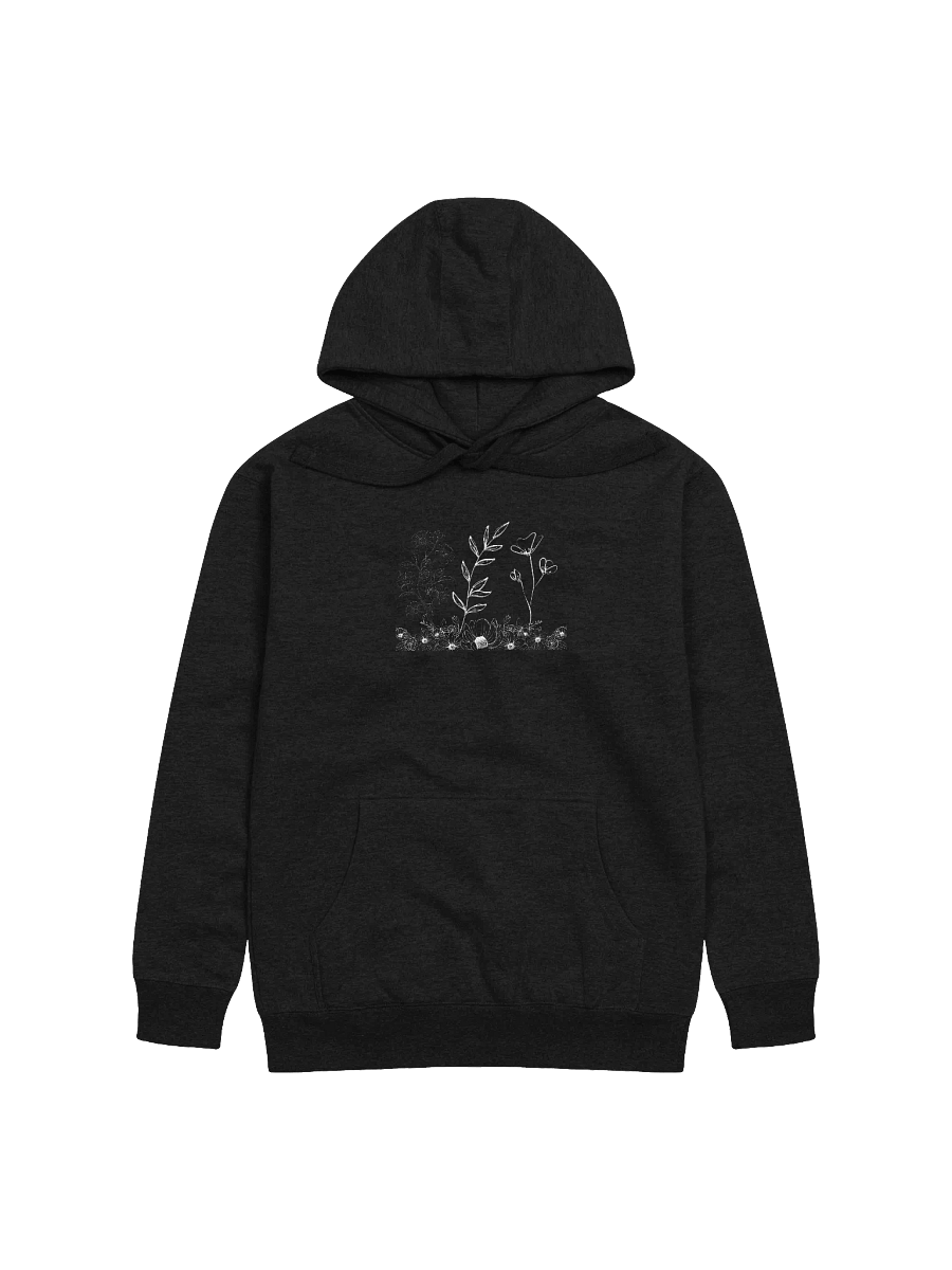 Outlined Flower Embroidered Unisex Hoodie product image (3)