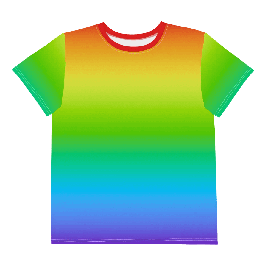 Rainbow Youth Crew Neck T-Shirt product image (11)