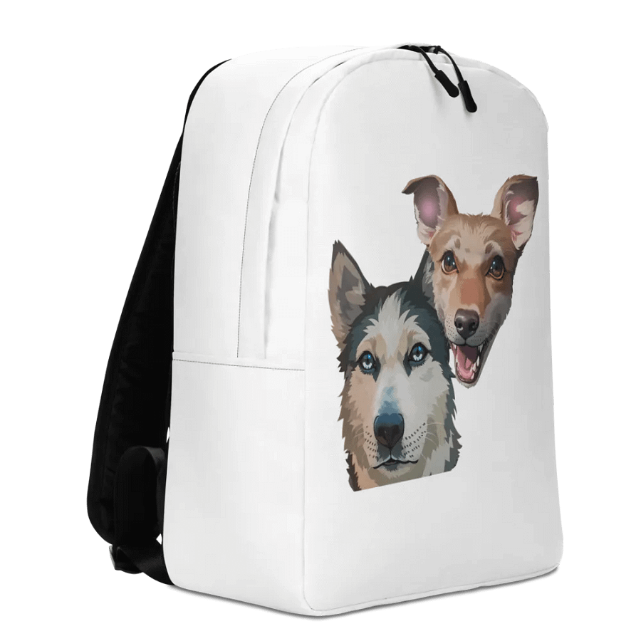 Luna and Mango Minimalist Backpack White product image (2)