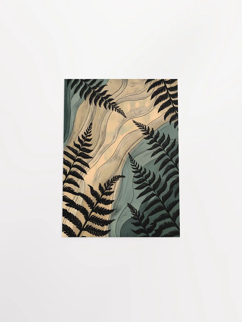 Fern Whispers Enhanced Poster