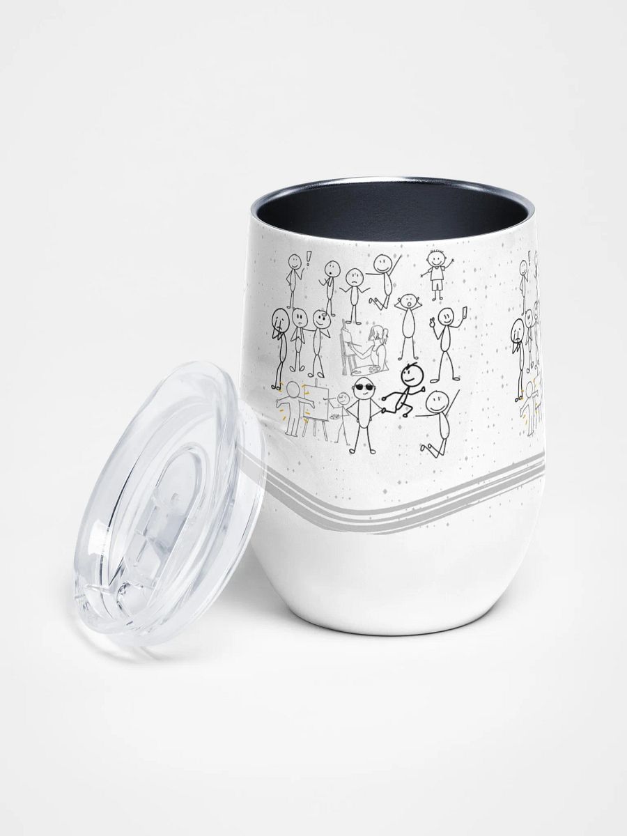 Fun paint and Sip Wine Tumbler for Arty moms dads friends product image (2)
