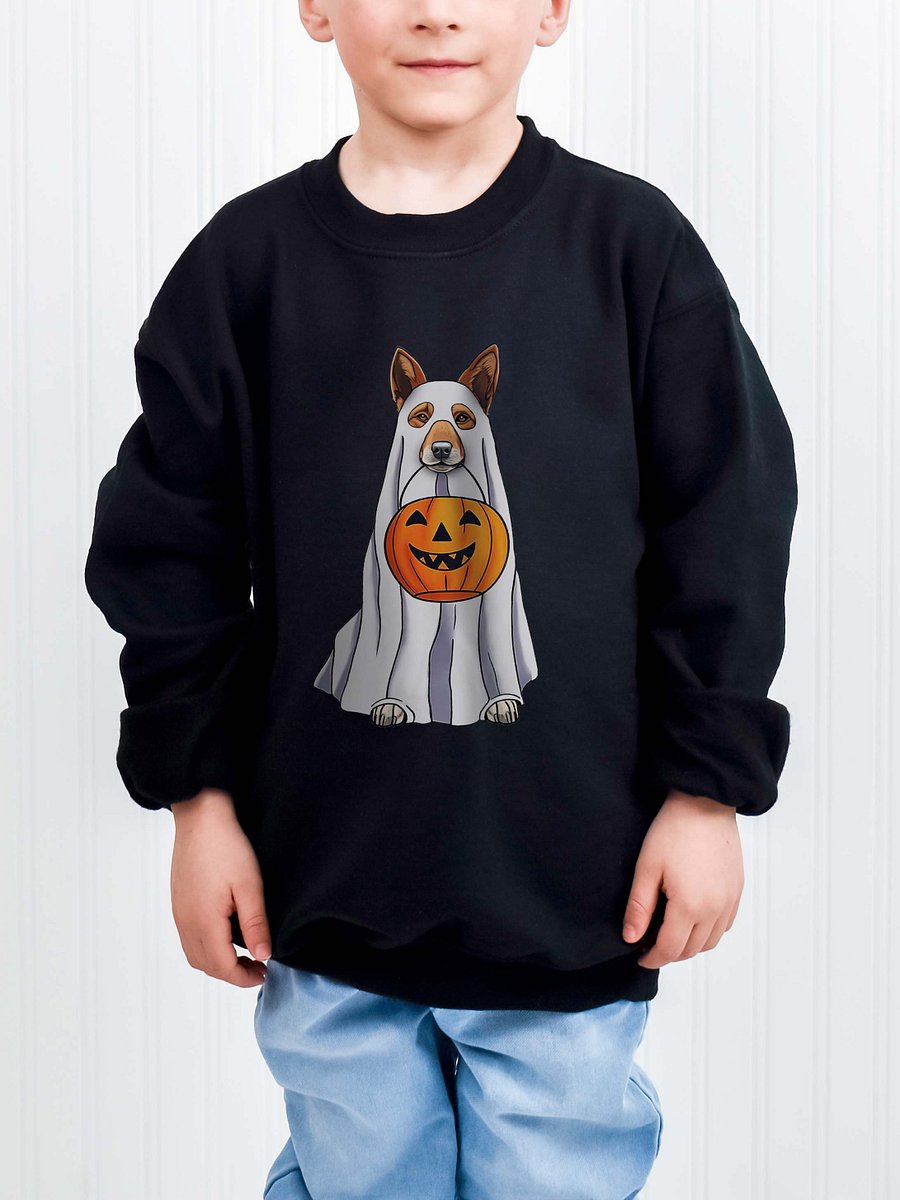 Halloween Australian Cattle Dog(Red Heeler) Youth Sweatshirt product image (1)