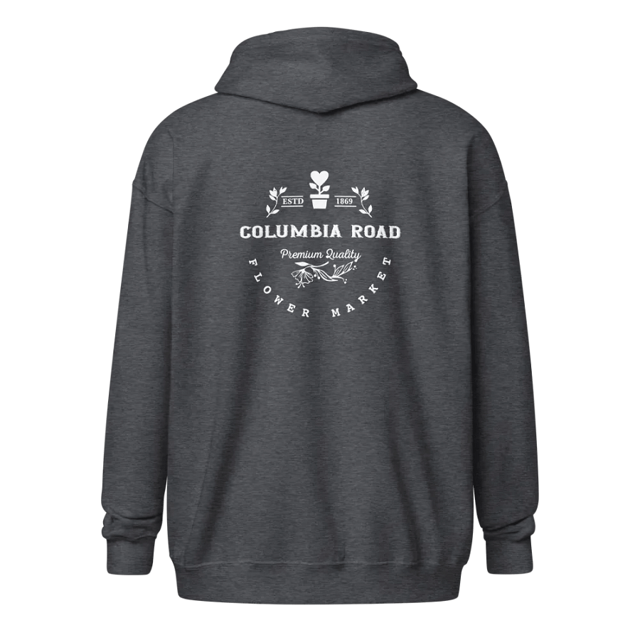 Columbia Road Market Zip Hoodie (Dark Heather) product image (2)