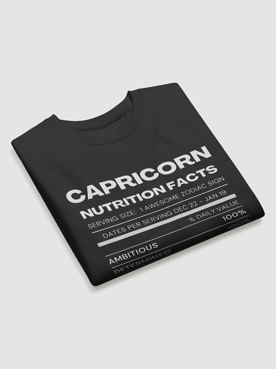 Capricorn Nutrition Facts Sweatshirt product image (5)