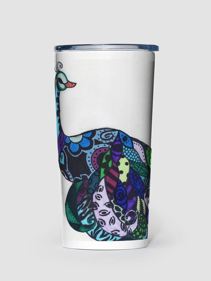 Fancy peacock tumbler product image (1)